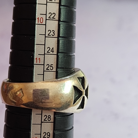 Templar Crosses Sterling Silver Men's Ring - Picture 5 of 5